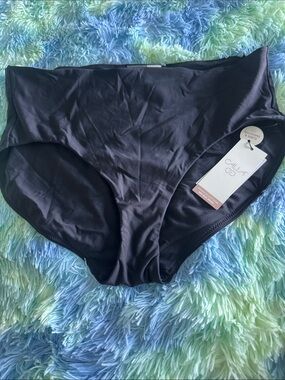 CALIA by Carrie Underwood Black Mid-Rise Bikini Bottoms